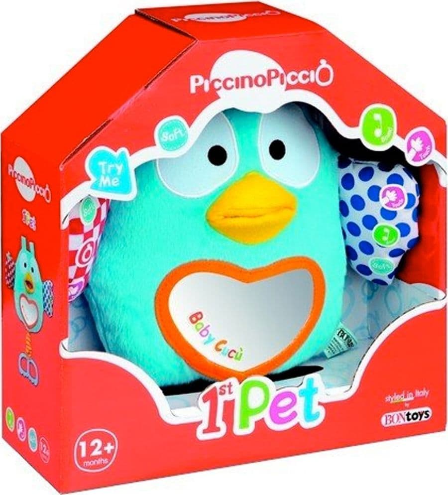 CUCU MUSICALE GUFETTO PELUCHE CON EFFETTI SONORI BONTEMPI STOFFA PLASTICA CULLA - 3