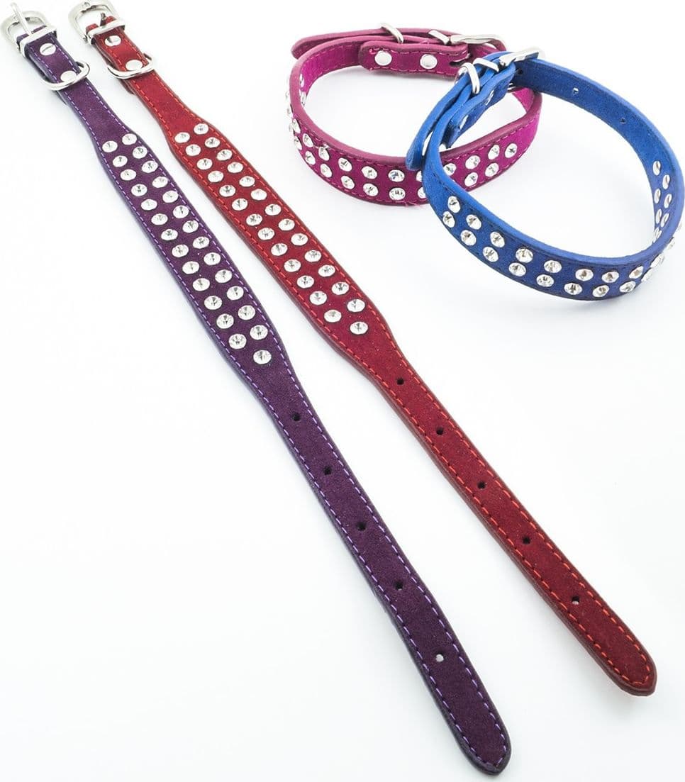 COLLARE PER CANE CANI CON STRASS E BRILLANTINI BRILLANTINATO TAGLIA MEDIA - 4