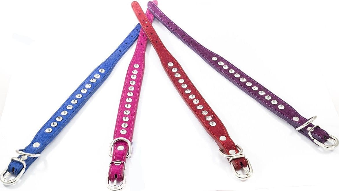 COLLARE PER CANE CANI CON STRASS E BRILLANTINI BRILLANTINATO TAGLIA PICCOLA - 2