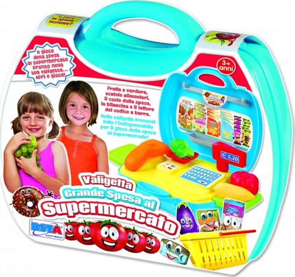 VALIGETTA SUPERMERCATO REGISTRATORE DI CASSA E ACCESSORI PER LA SPESA 3+ ANNI - 2