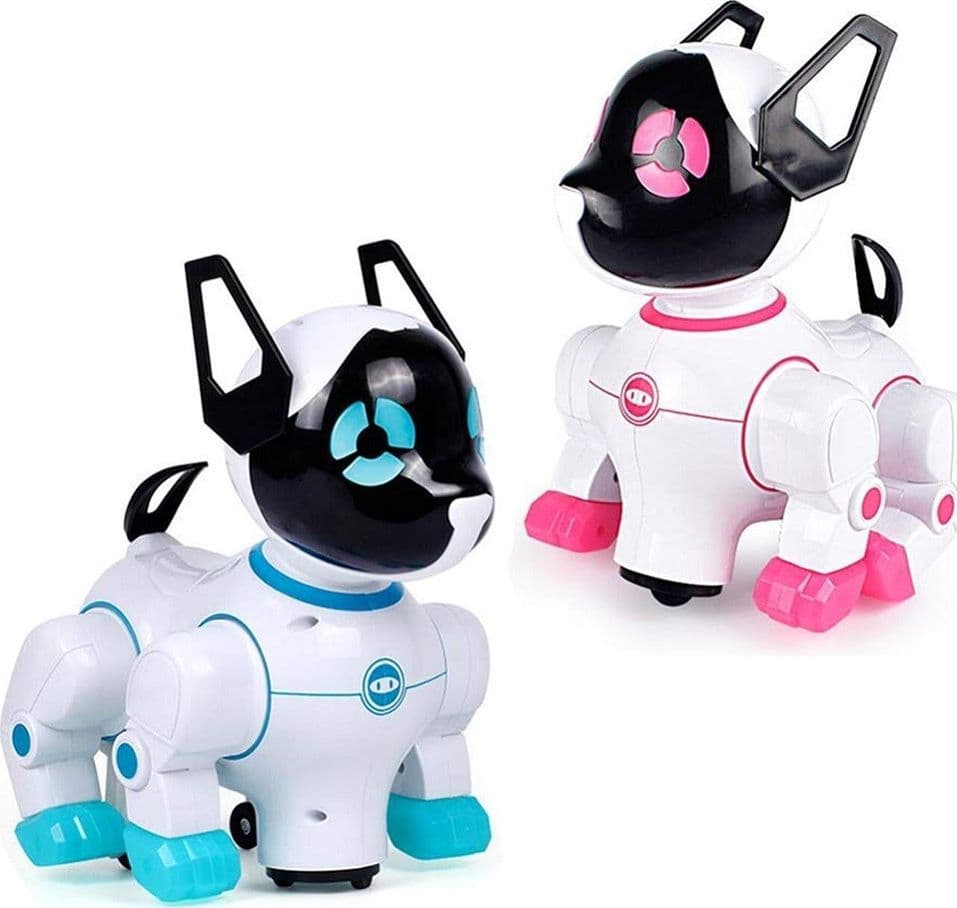 CANE CAGNOLINO ROBOT DANZA E CAMMINA LUCI E SUONI GIOCATTOLI BAMBINI 2 COLORI