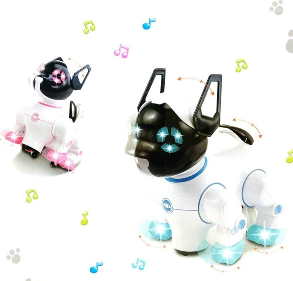 CANE CAGNOLINO ROBOT DANZA E CAMMINA LUCI E SUONI GIOCATTOLI BAMBINI 2 COLORI - 4