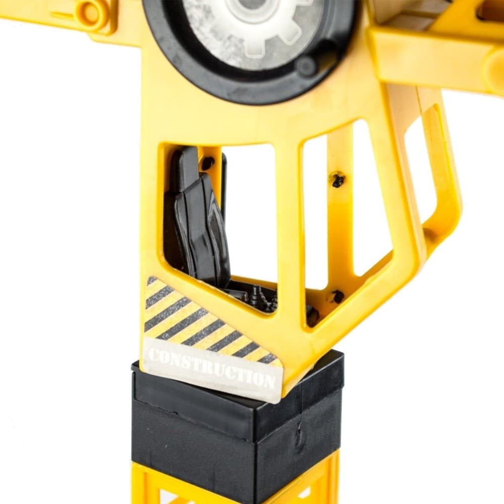 GRU CANTIERE GIOCATTOLO PER BAMBINI CON ROTAZIONE E SOLLEVAMENTO 57CM - 3