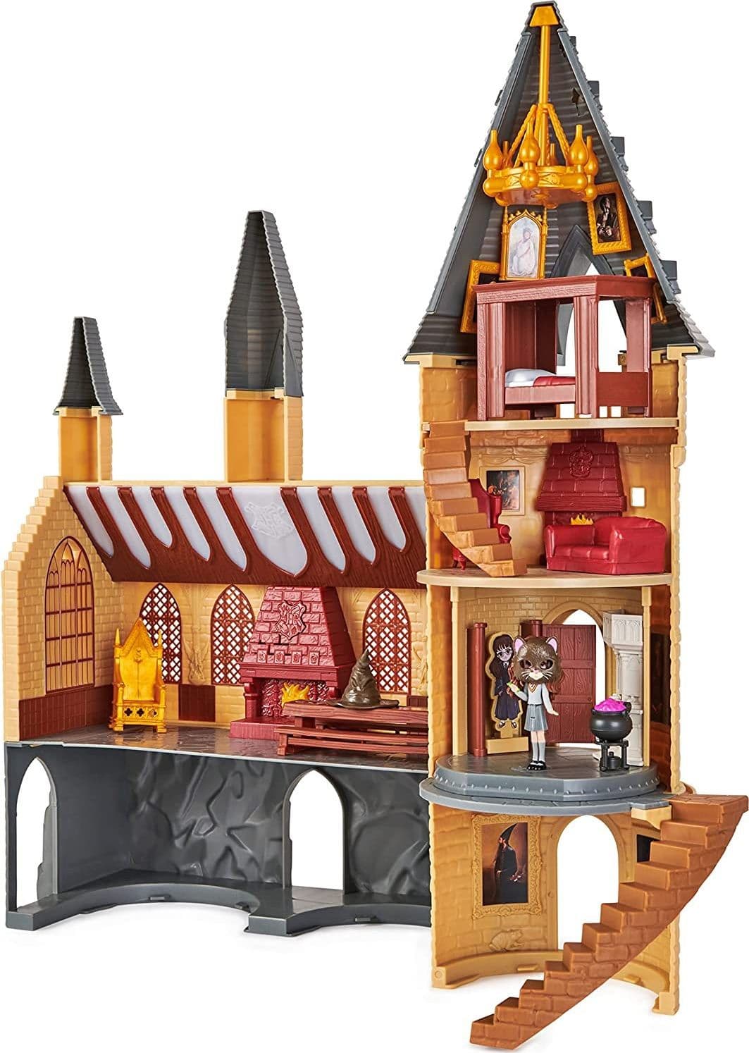 CASTELLO DI HOGWARTS HARRY POTTER CON 12 ACCESSORI LUCI E SUONI BAMBOLA HERMIONE - 4