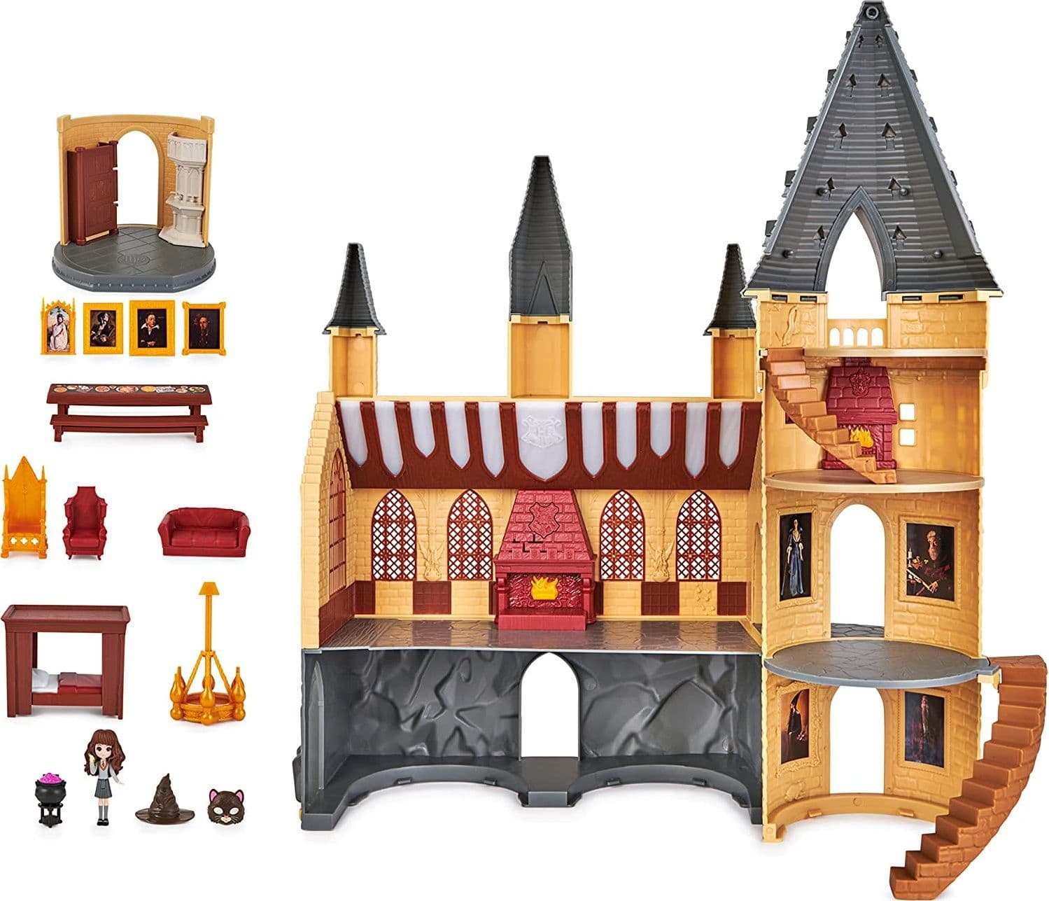 CASTELLO DI HOGWARTS HARRY POTTER CON 12 ACCESSORI LUCI E SUONI BAMBOLA HERMIONE - 5