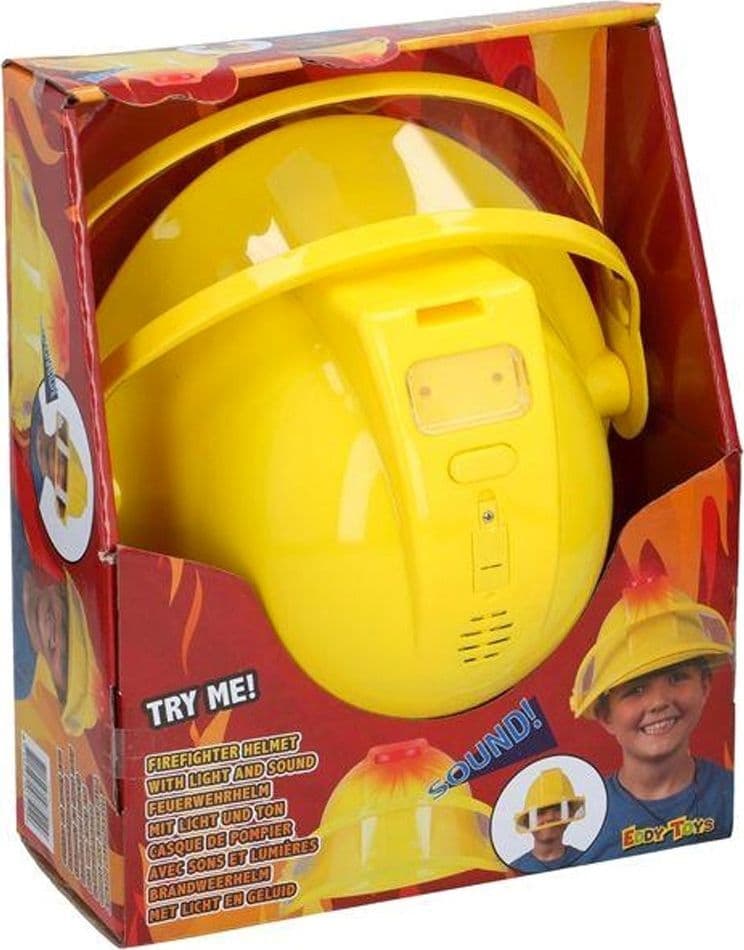 CASCO POMPIERE GIOCATTOLO BAMBINI CAPPELLO VIGILI DEL FUOCO CON LUCI E SUONI - 3