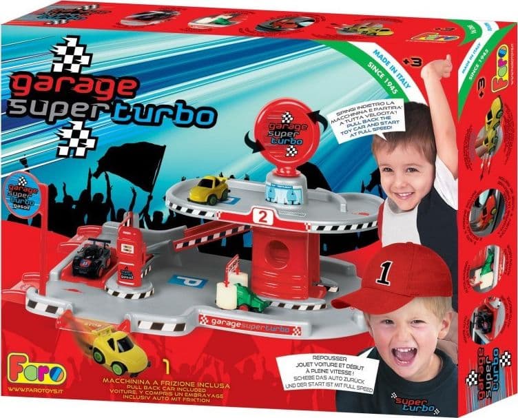 GARAGE GIOCO PER BAMBINI PIANO LIVELLO SUPERIORE CON DISTRIBUTORE AUTO - 3
