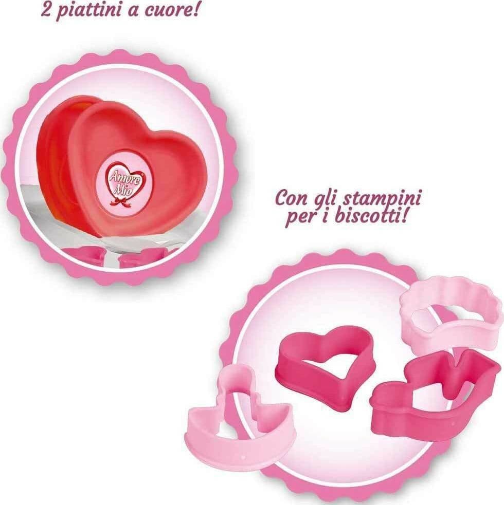 AMORE MIO CUCINA GIOCATTOLO PER BAMBINI 80CM CON ACCESSORI GIOCO E RICETTTE - 3