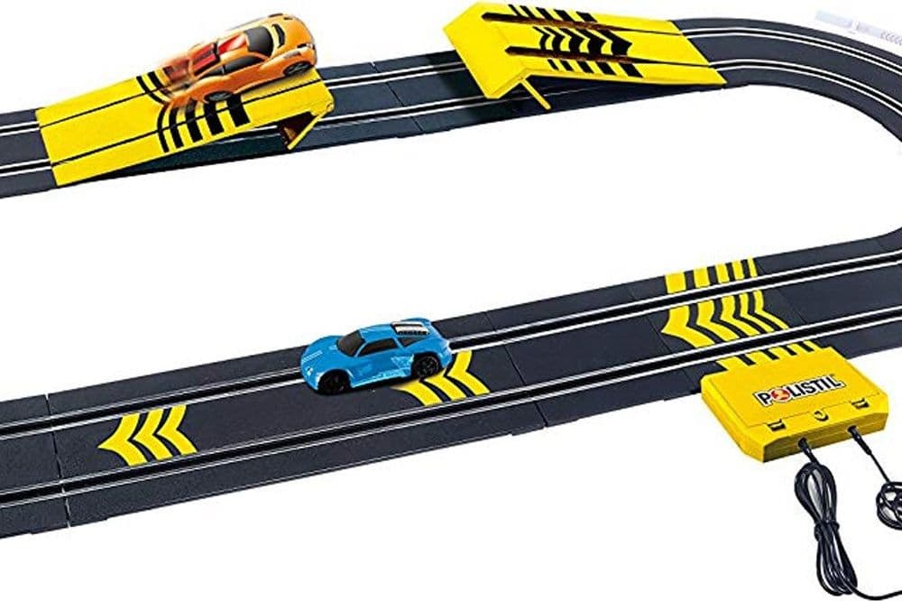 PISTA MACCHININE SUPER SALTO CON 2 MACCHININE GIOCATTOLO BAMBINI - 4