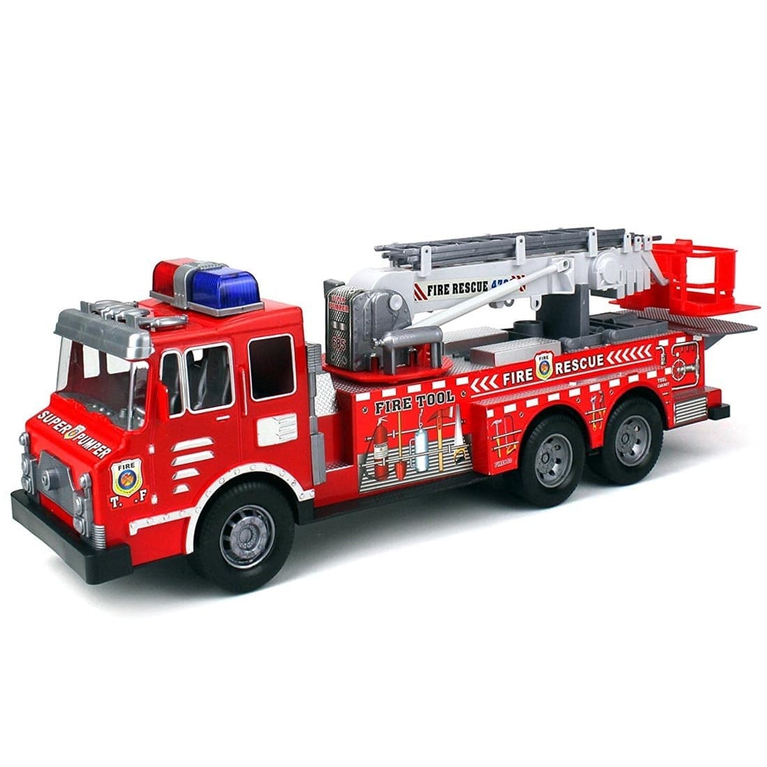 CAMION DEI POMPIERI A FRIZIONE VIGILI DEL FUOCO VEICOLO GIOCATTOLO BAMBINI F0358 - 2