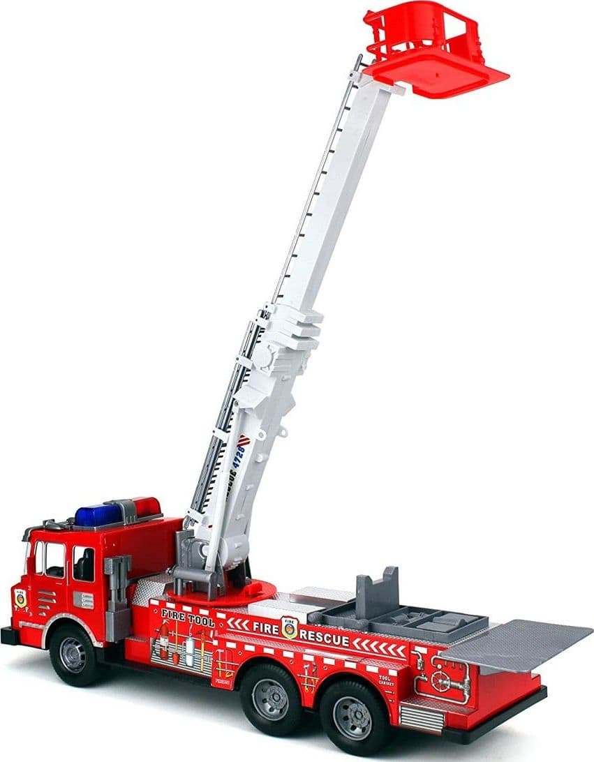 CAMION DEI POMPIERI A FRIZIONE VIGILI DEL FUOCO VEICOLO GIOCATTOLO BAMBINI F0358 - 4