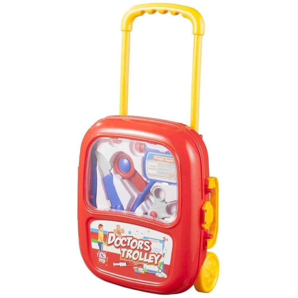 VALIGETTA TROLLEY DOTTORESSA GIOCATTOLO BAMBINI ACCESSORI FORBICI STETOSCOPIO - 2