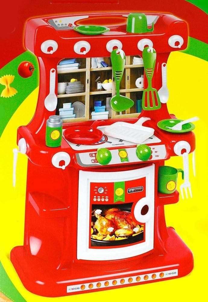 CUCINA GIOCATTOLO BAMBINE MESTOLO PENTOLE POSATE PADELLA TAZZINE 15 PZ UTENSILI - 2