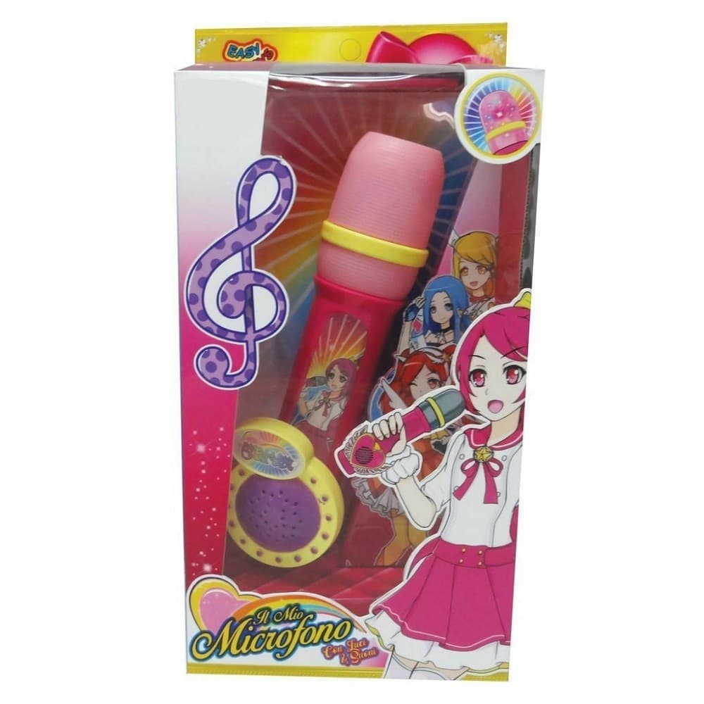 IL MIO MICROFONO CON LUCI E SUONI CANTO MUSICA GIOCATTOLO GIOCO BAMBINA