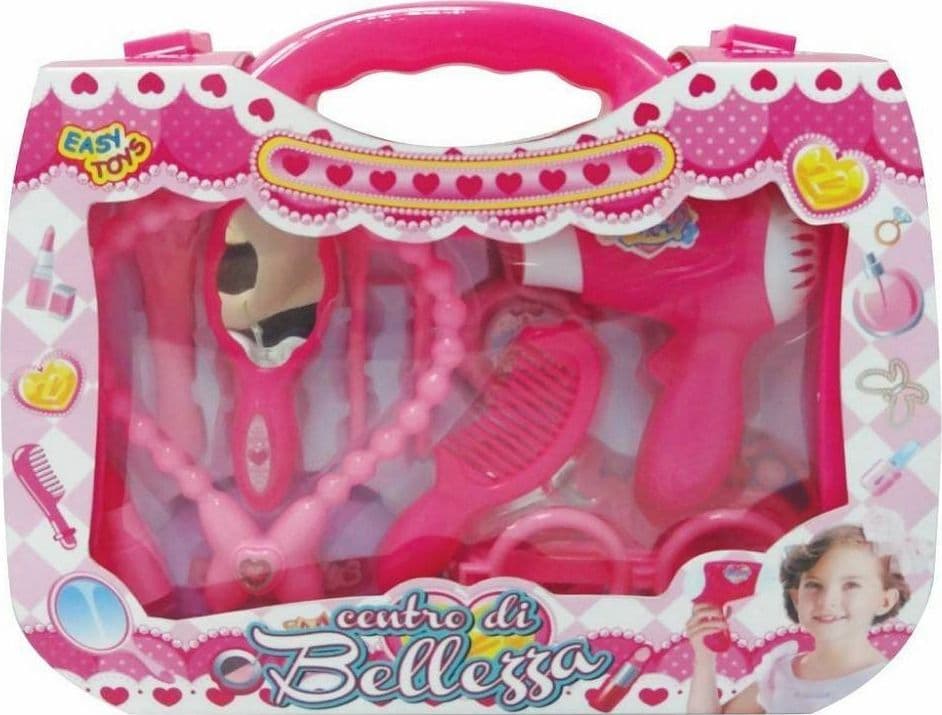 CENTRO DI BELLEZZA PHON PETTINE SPECCHIO ACCESSORI GIOCATTOLO GIOCO BAMBINA