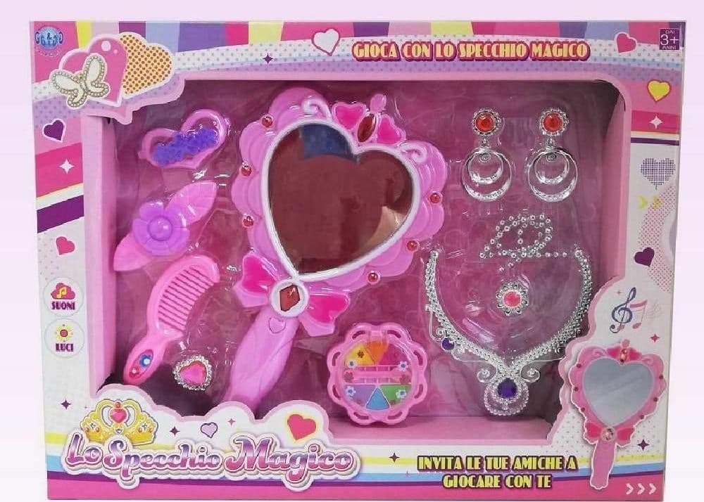 LO SPECCHIO MAGICO CON ACCESSORI BELLEZZA LUCI E SUONI GIOCATTOLO GIOCO BAMBINA