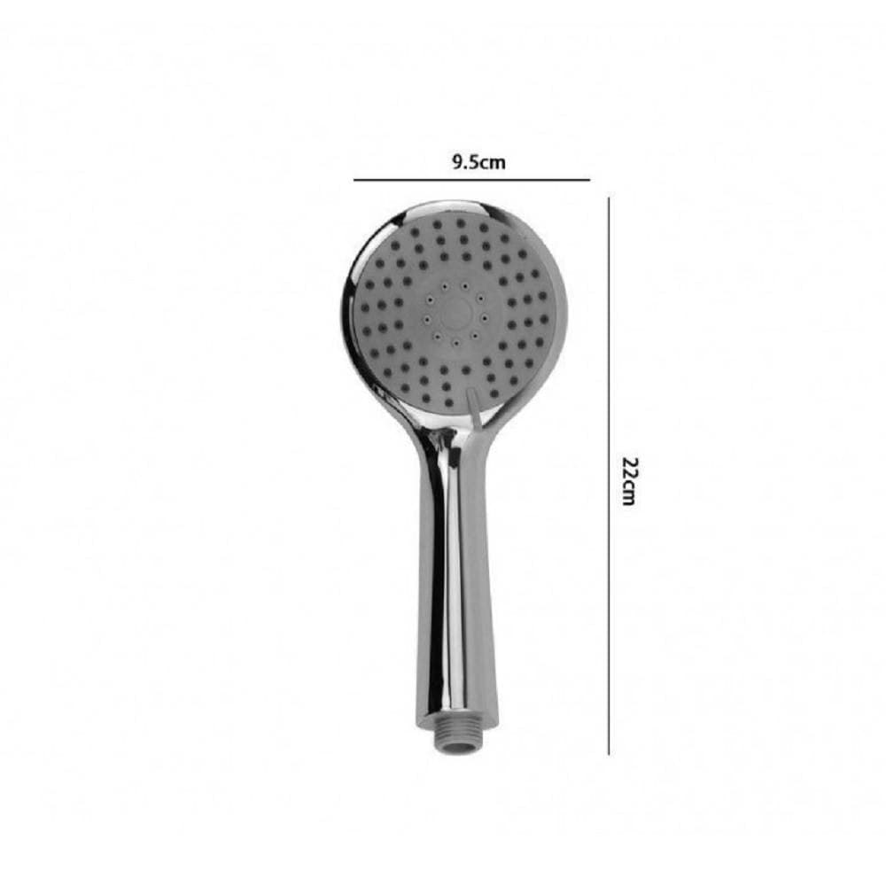 SOFFIONE DOCCIA 9.5 X 22 CM TONDO DOCCETTA MULTIGETTO DI 3 TIPI REGOLABILE 69349 - 2