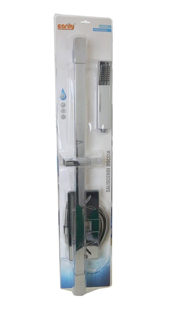 ASTA SALISCENDI CROMATA COLONNA DOCCETTA CON SALISCENDI PORTASAPONE 69136 - 4