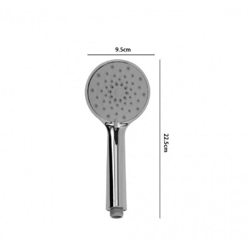 SOFFIONE DOCCIA 9.5 X 22.5 CM DOCCETTA MULTIGETTO DI 3 TIPI REGOLABILE 69347 - 2