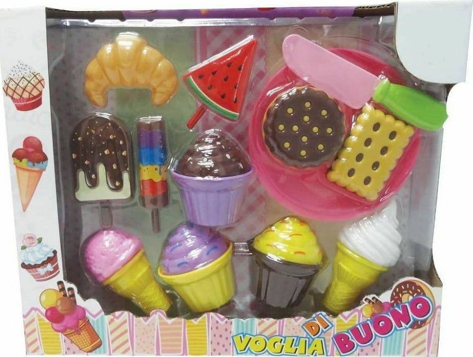 VOGLIA DI BUONO DOLCI DOLCETTI GELATI CORNETTO CUPCAKE GIOCATTOLO GIOCO BAMBINA