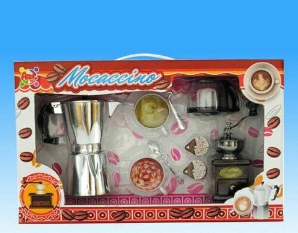 MOCACCINO SET CAFFE' CAFFETTIERA MACINA COFFEE GIOCATTOLO GIOCO BAMBINA