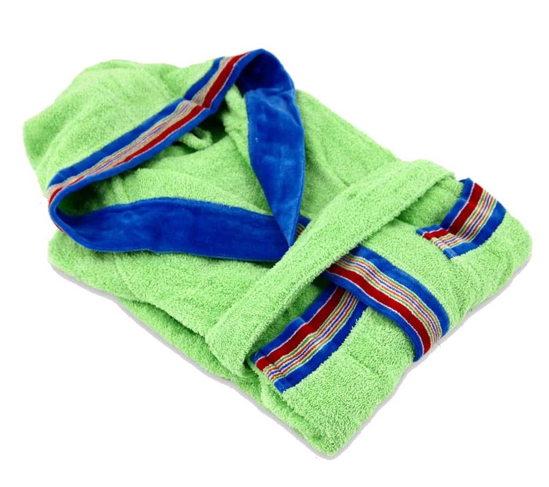 GABEL ACCAPPATOIO BIMBI PONGO CON CAPPUCCIO SPUGNA IN PURO COTONE E BORDO JACQUARD VARI COLORI E MISURE - 7