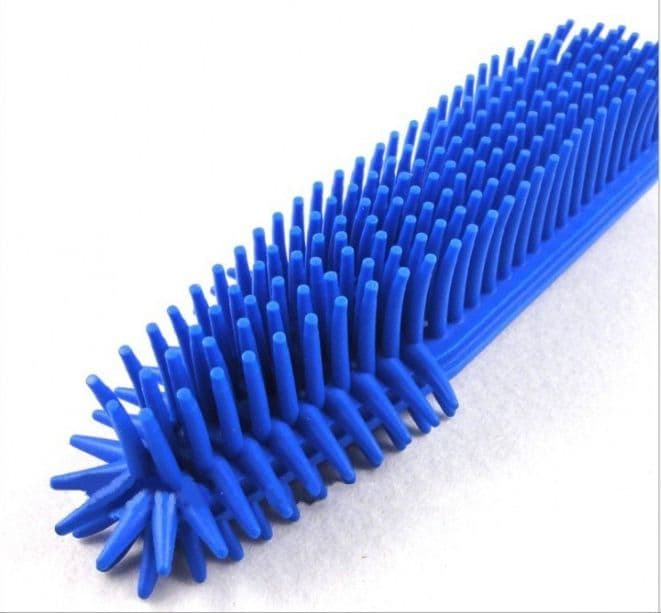 SPAZZOLA PER CANI E GATTI SILICONE 27CM 3 COLORI SCIOGLINODI CURA ANIMALI PELO - 3