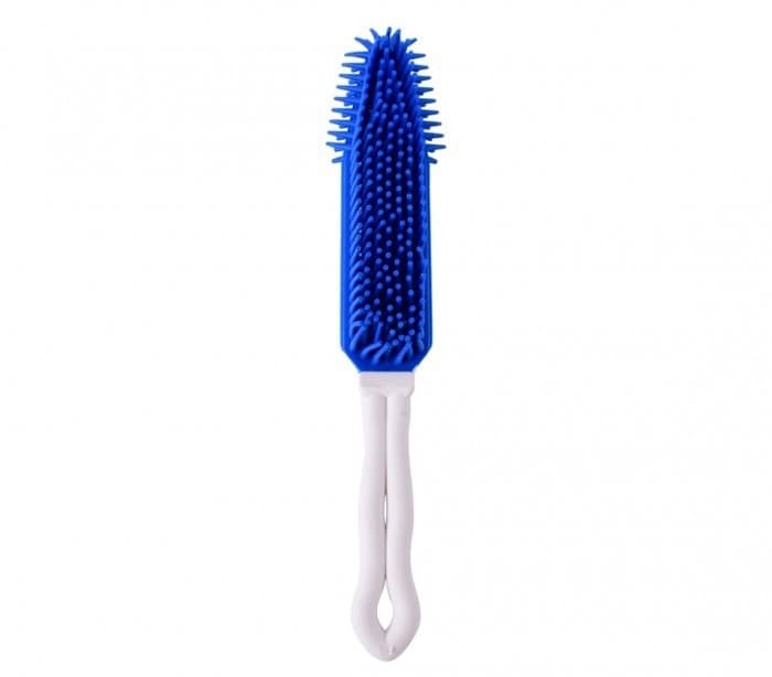 SPAZZOLA PER CANI E GATTI SILICONE 27CM 3 COLORI SCIOGLINODI CURA ANIMALI PELO - 4