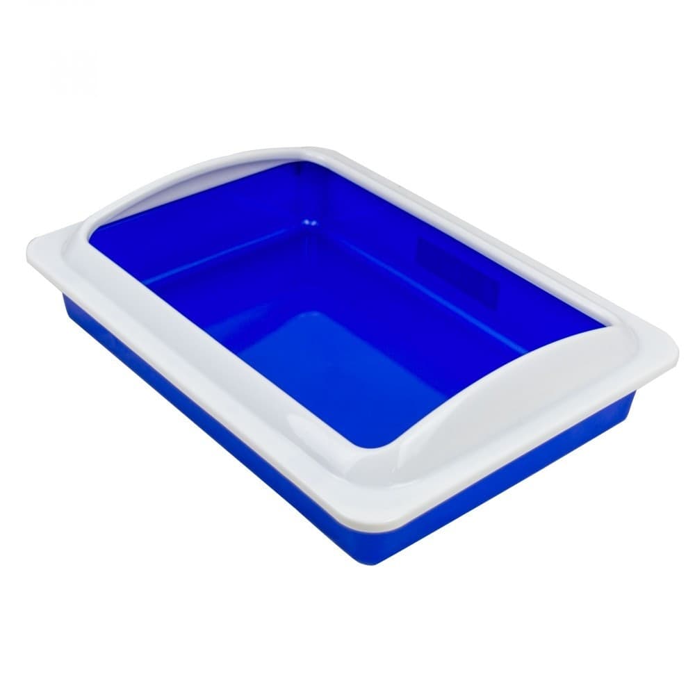 WELKHOME LETTIERA CON BORDO RIALZATO SMONTABILE PER GATTI GATTO 35 X 45 X 10 CM - 2