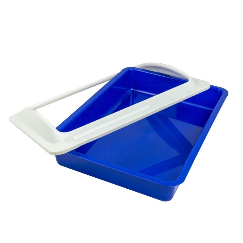 WELKHOME LETTIERA CON BORDO RIALZATO SMONTABILE PER GATTI GATTO 35 X 45 X 10 CM - 4