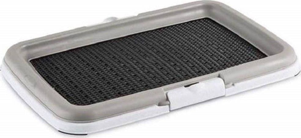 DOG TOILETTE CANI LETTIERA PUPPY TRAINING WC LAVABILE 3 LIVELLI BISOGNI 39X59X5CM TORRETTA - 2