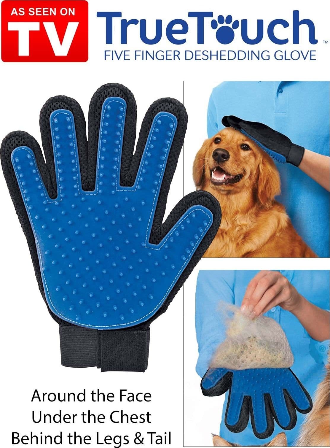 KIT DELLE COCCOLE TRUE TOUCH + PETZOOM + ASPIRAPELI PER LA PULIZIA CANI E GATTI - 2
