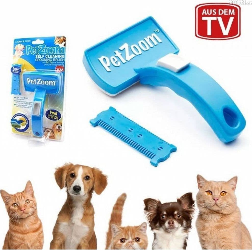 KIT DELLE COCCOLE TRUE TOUCH + PETZOOM + ASPIRAPELI PER LA PULIZIA CANI E GATTI - 4