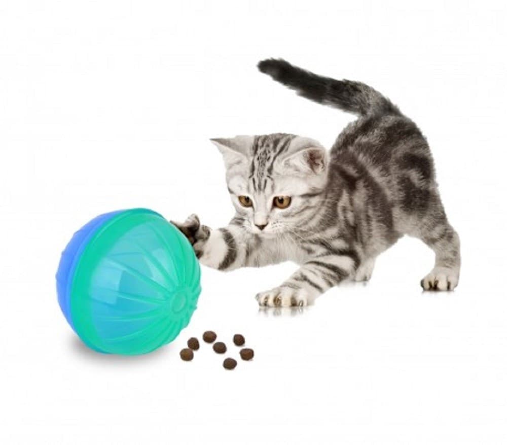 GIOCO INTELLIGENTE PER ANIMALI BALLY CON APERTURA PER RILASCIO CROCCANTINI - 8