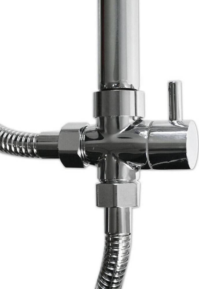 COLONNA DOCCIA KIT SALISCENDI SOFFIONE FISSO DOCCETTA MULTIGETTO 69128 PORTASAPONE - 2