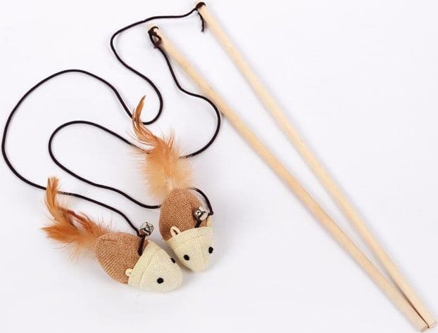 GIOCO PER GATTO GATTI ASTA CON PUPAZZO TOPO TOPOLINO PALESTRA TIRAGRAFFI UNGHIE - 4