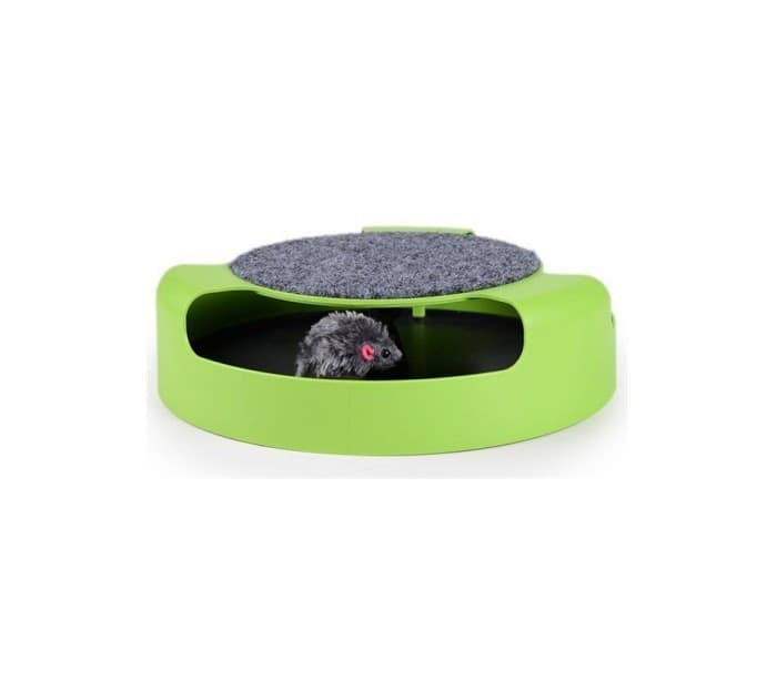 GIOCO PER GATTI 25 CM ACCHIAPPA IL TOPO DUPLICE FUNZIONE CON TIRAGRAFFI - 5