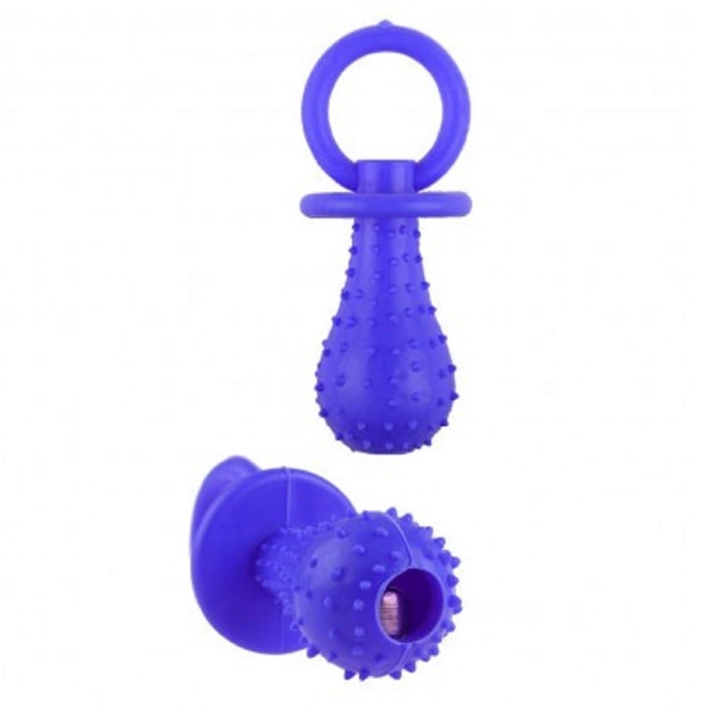GIOCO RIPORTINO PER ANIMALI CIUCCIO IN GOMMA SONORO 14 CM MORBIDO PER CANI GATTI - 5