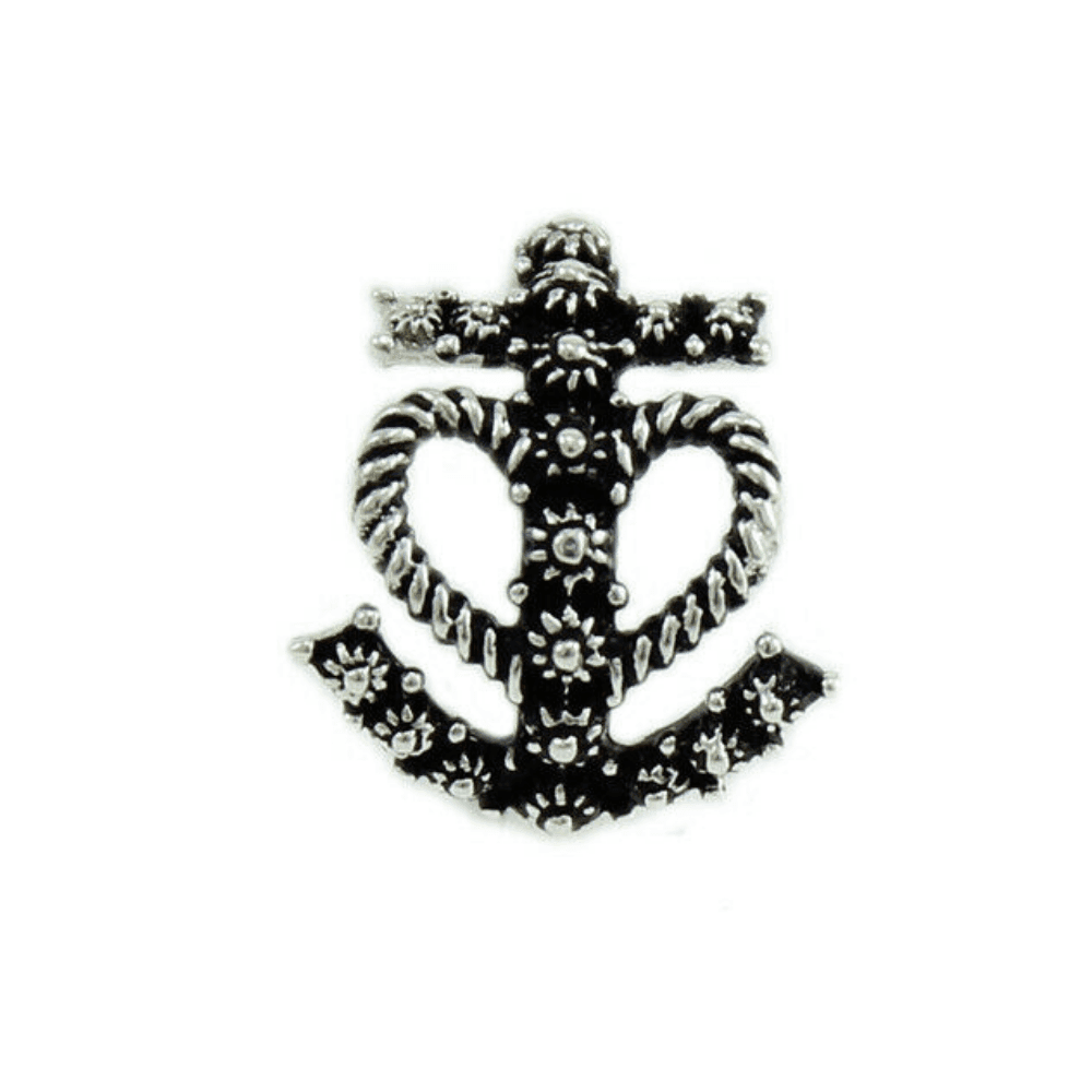 Anello argento brunito Fede Speranza Carità filigrana - 2