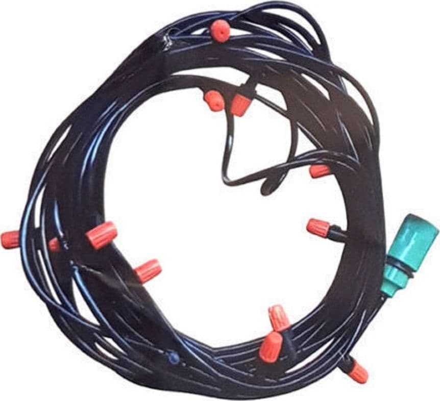 KIT NEBULIZZATORE AD ACQUA NEBULIZZAZIONE GAZEBO OMBRELLONE GIARDINO 15 METRI - 2