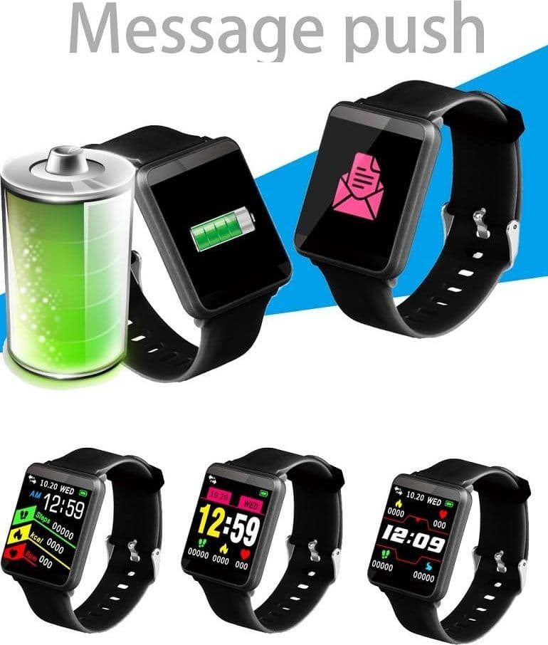 FITNESS SMART WATCH F1 OROLOGIO INTELLIGENTE FREQUENZA CARDIACA BLUETOOH TOUCH - 6