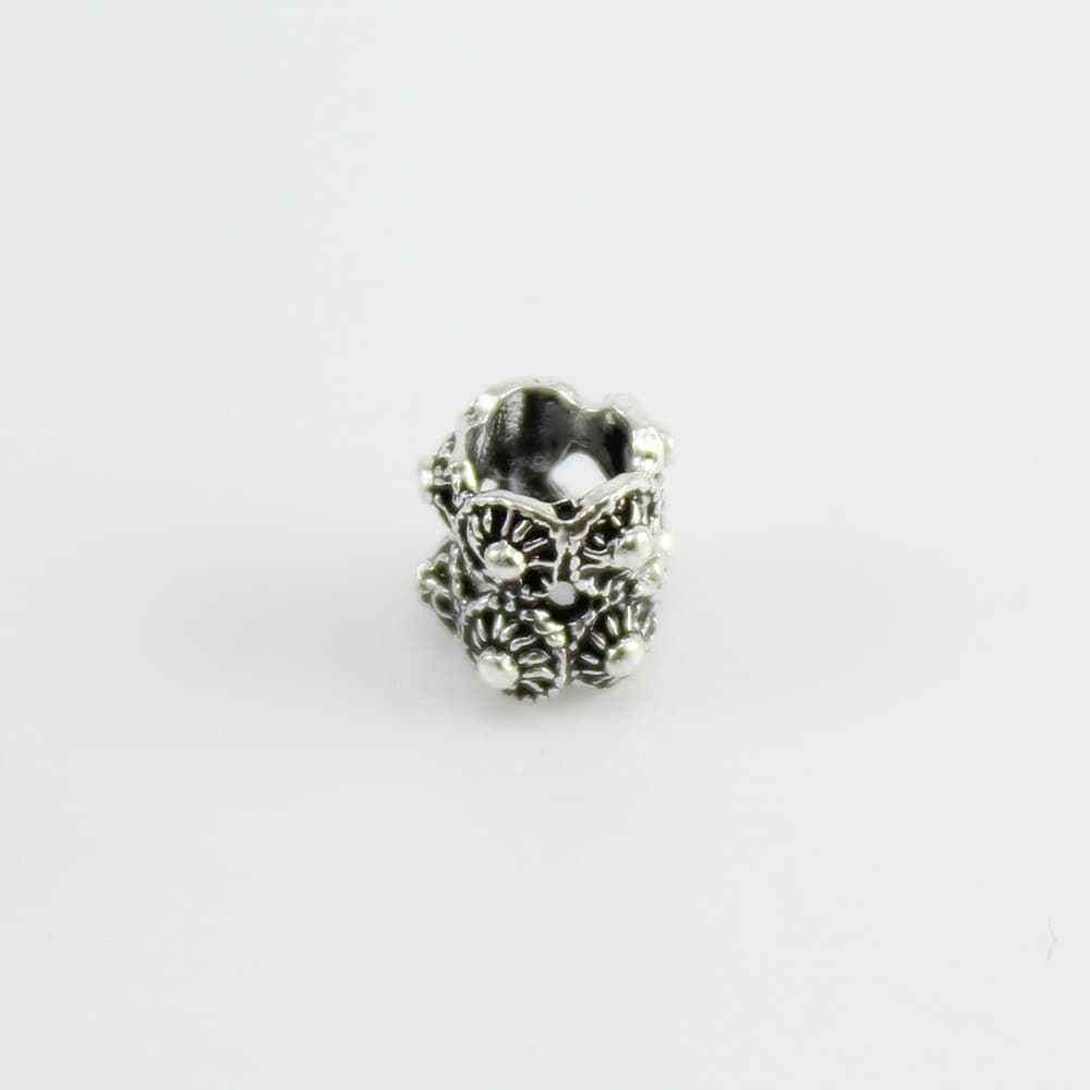 Coppia Charm Passanti Filigrana Sarda Argento Brunito - 3