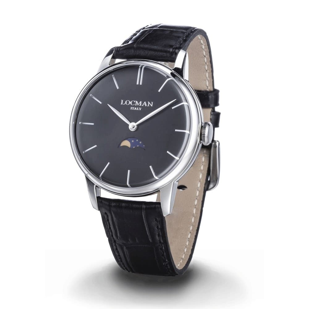 Locman 1960 orologio uomo fasi lunari classico in Orologi da polso Gioielleria Saba - Dolianova, commercioVirtuoso.it
