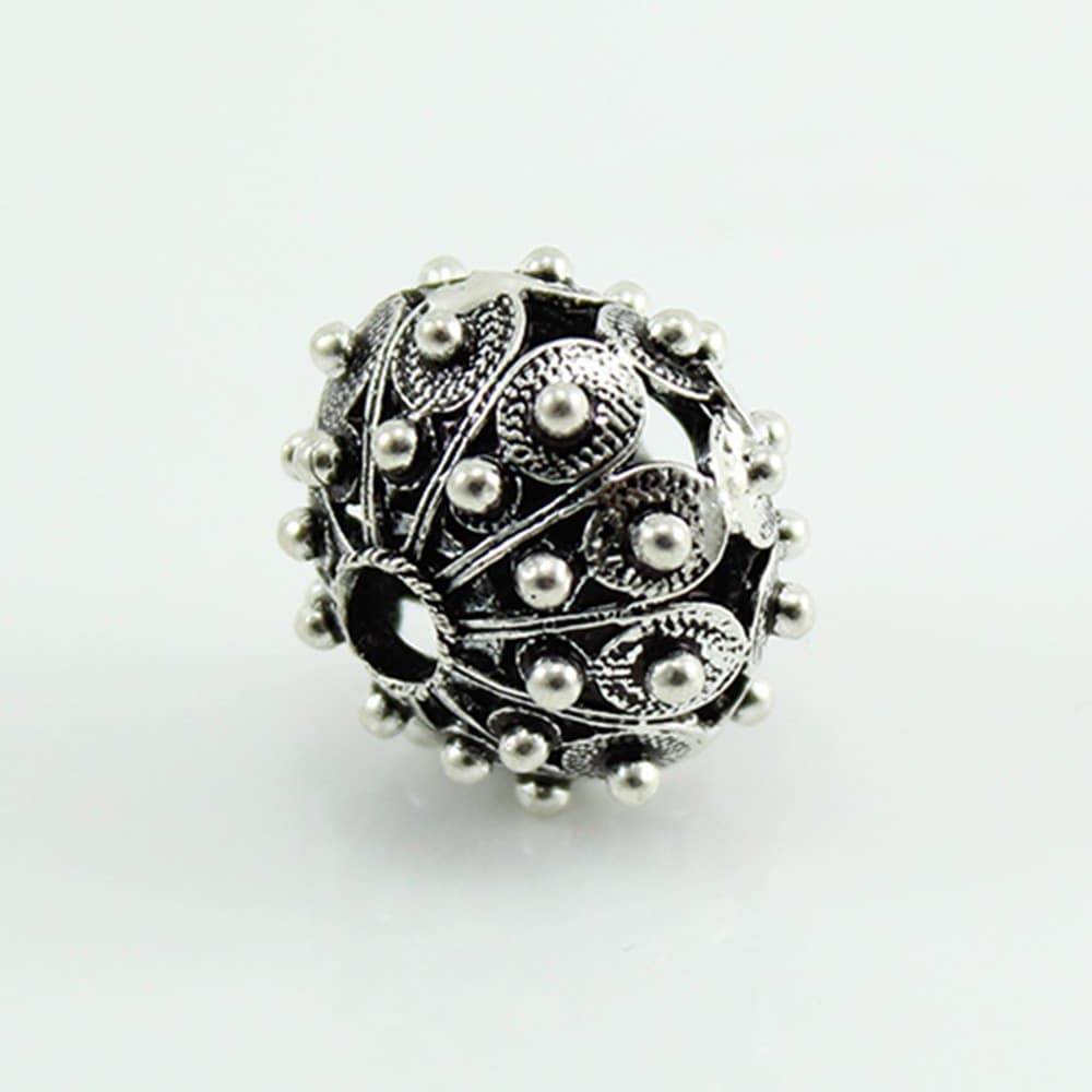 Charm Bottone Grande Argento Brunito Filu & Trama - 3