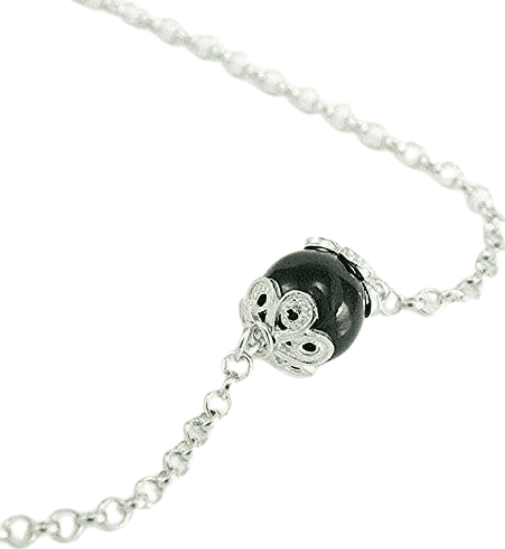 Bracciale Su Coccu Onice e Argento Portafortuna Sardo - 3