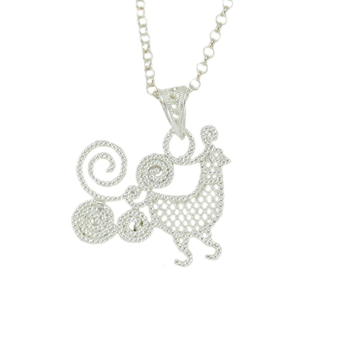 Collana Sarda Pavoncella in Argento - Artigianato Sardegna