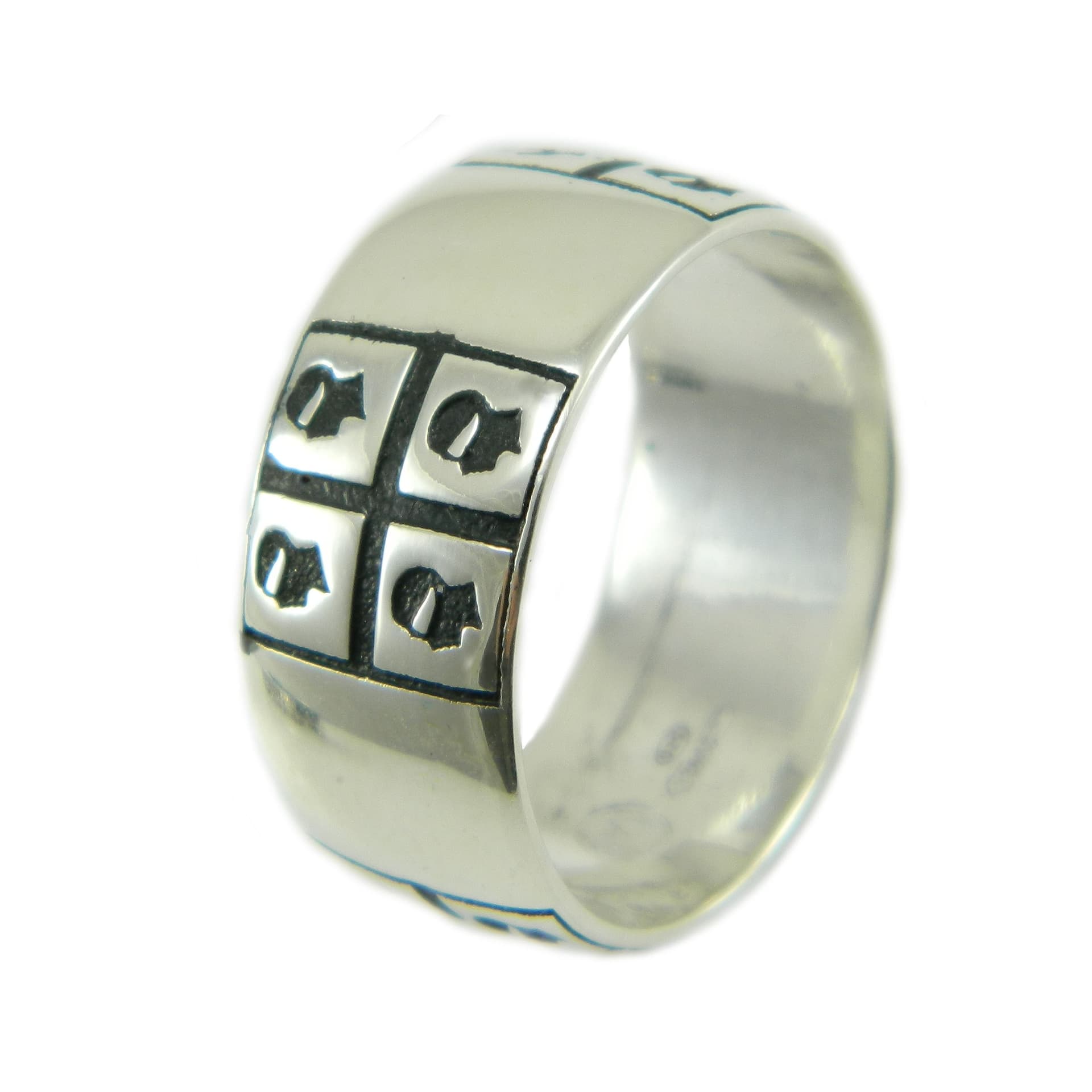 Anello Fascia Uomo Argento 925 Quattro Mori I Giampini - 2