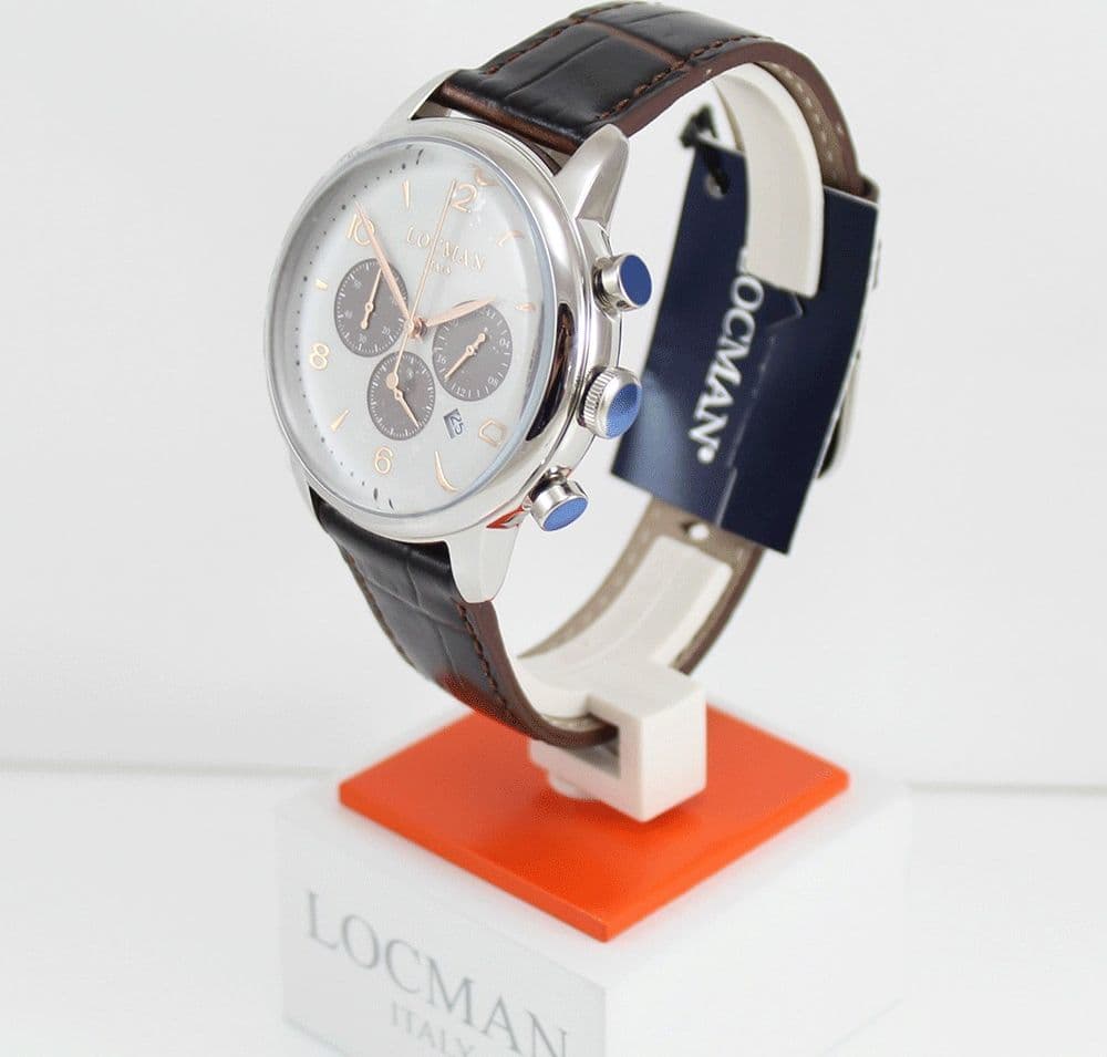 Locman 1960 orologio uomo cronografo classico - 5
