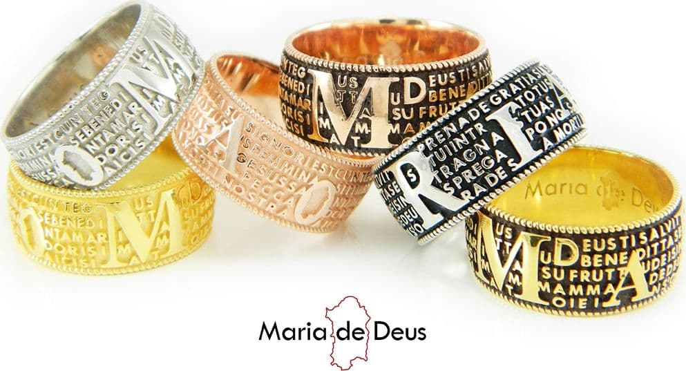 Anello Ave Maria Sardo Brunito e Rosa Maria de Deus - 5