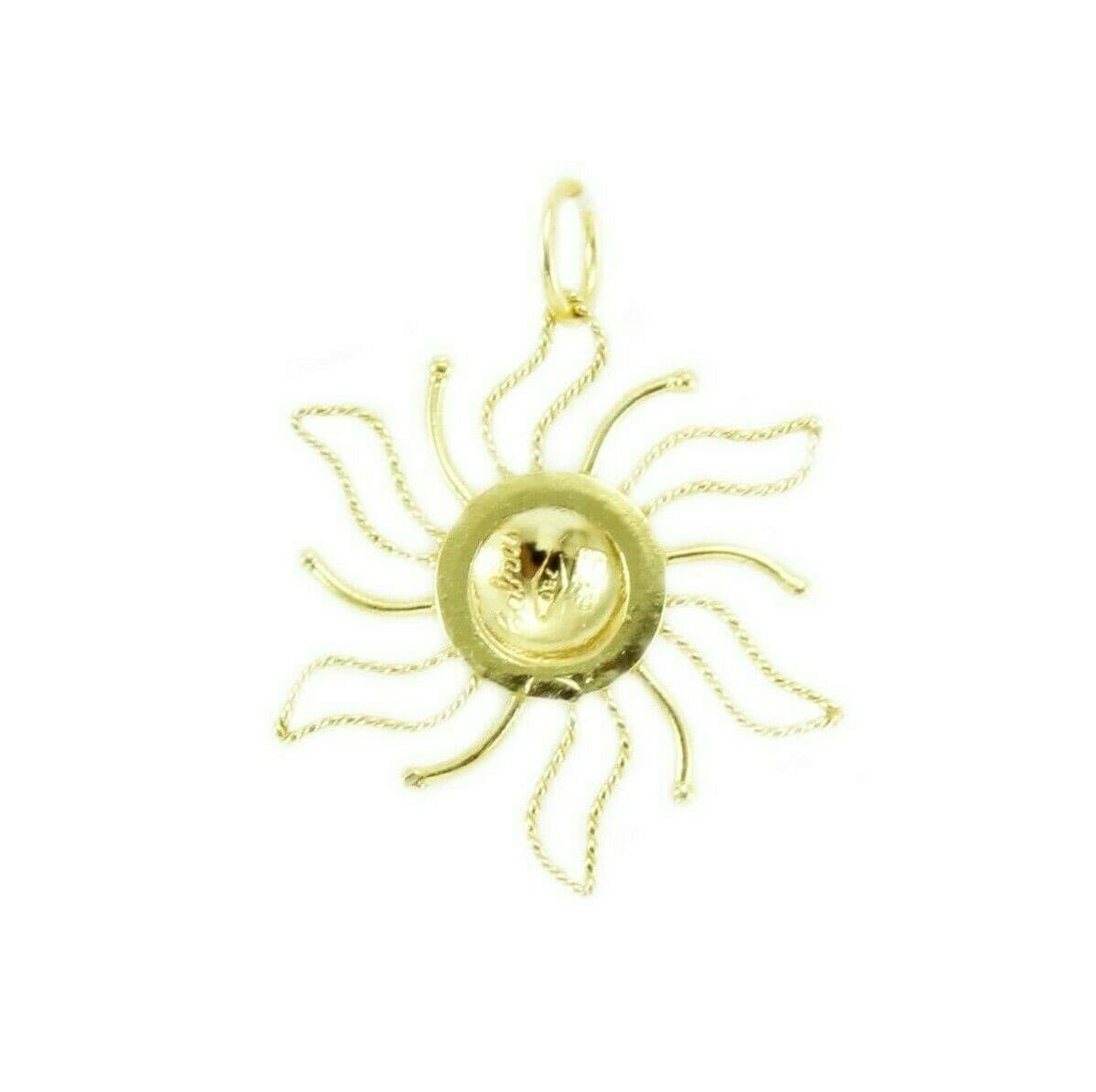Ciondolo Sole Stilizzato Corbula in Oro Giallo 18 kt - 2